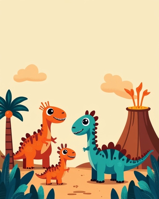 Kolorowy Świat Dinozaurów